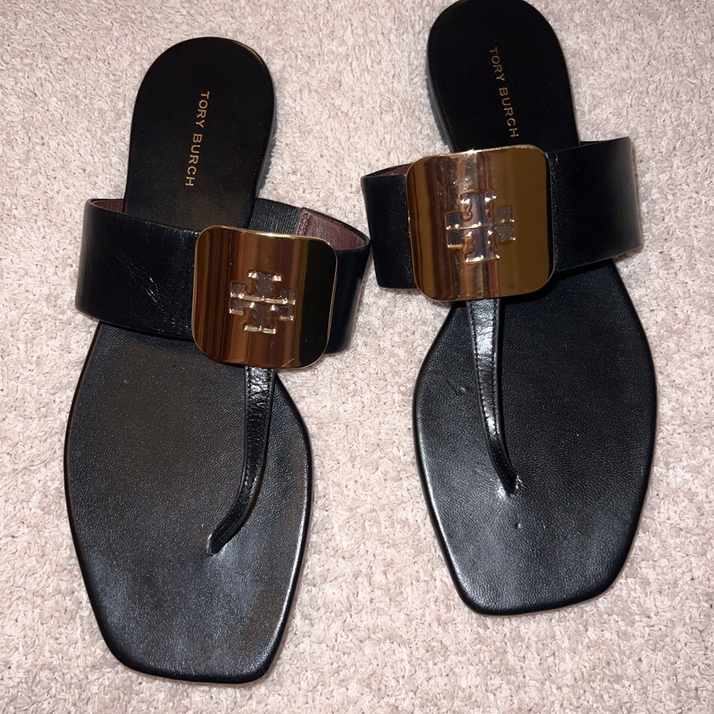 Tory Burch Georgia Leather Sandals - Picture 9 of 15